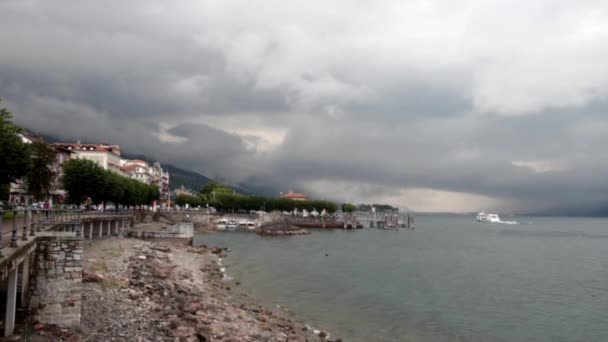 Panorama von isola bella — Stockvideo