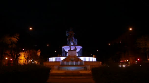 Graziosi's Fountain i Modena — Stockvideo