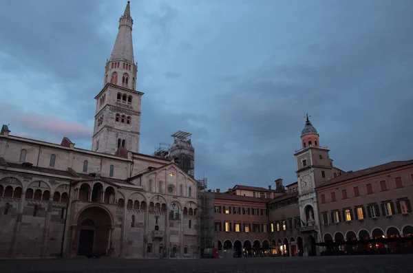 Piazza grande, modena, İtalya — Stok fotoğraf