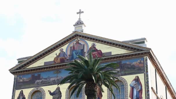 San Paolo Fuori le Mura kirke – stockvideo