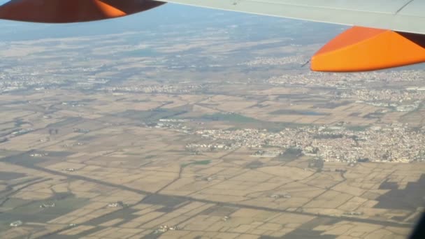 Vista da janela do avião — Vídeo de Stock