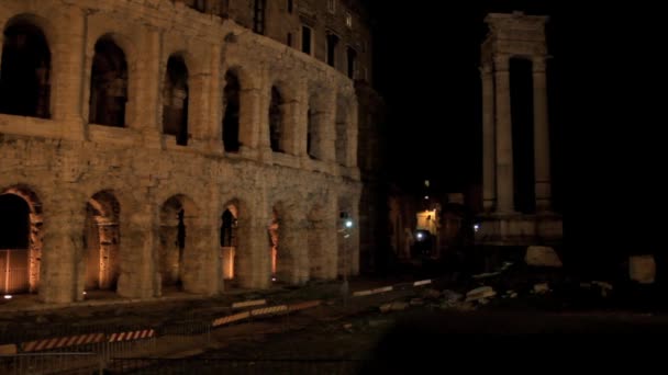 Theater des Marcellus in Rom — Stockvideo