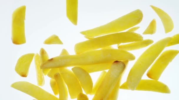 Pommes frites stop motion-animering — Stockvideo
