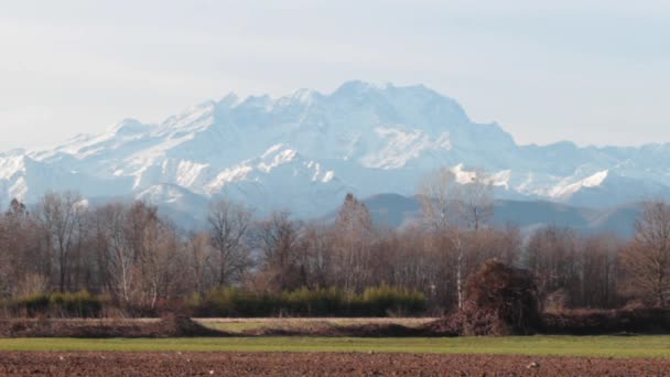 Mermer mağaraların üzerinde apuan alps, İtalya — Stok video