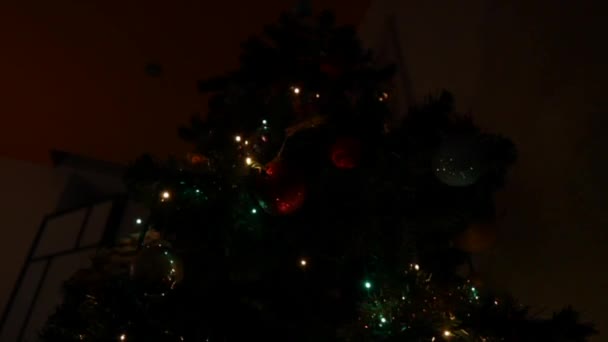 Kerstboomverlichting — Stockvideo