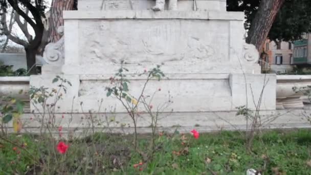 Monumento a Gioacchino Belli — Vídeo de Stock