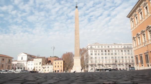 Obelisco en San Juan en Laterano — Vídeos de Stock