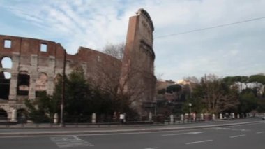Colosseum ayrıntı, Flavius amfi tiyatro, Roma, İtalya