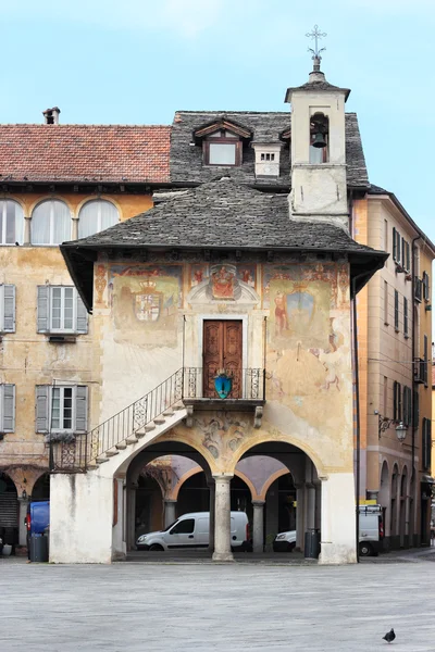 Broletto in Orta, Piedmont, Italy — Stock Photo, Image