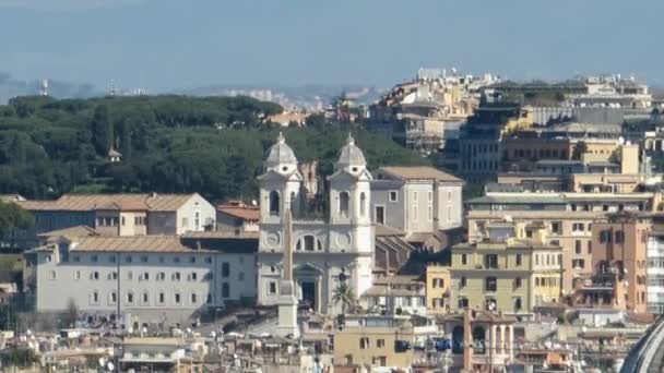 Trinita dei monti, Rzym — Wideo stockowe