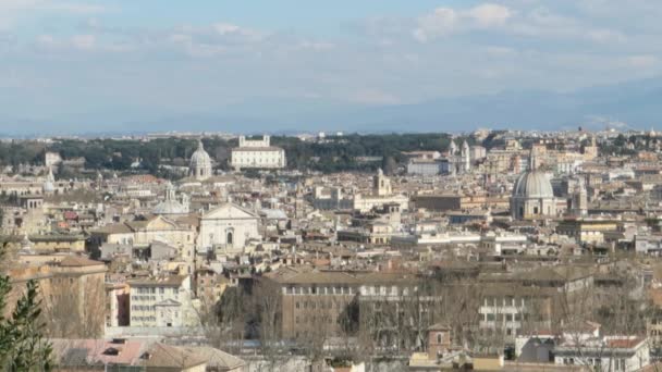 Panoráma města Řím — Stock video