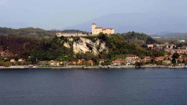 Visão geral do lago Maggiore — Vídeo de Stock
