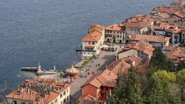 Vista general del lago Maggiore — Vídeos de Stock