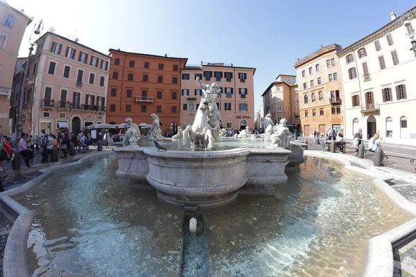 Fountain of Neptune, Rome — Stock Photo, Image