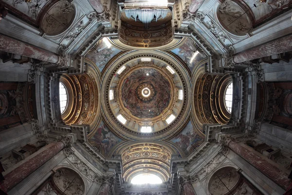 De sant'angese in agone kerk in piazza navona — Stockfoto