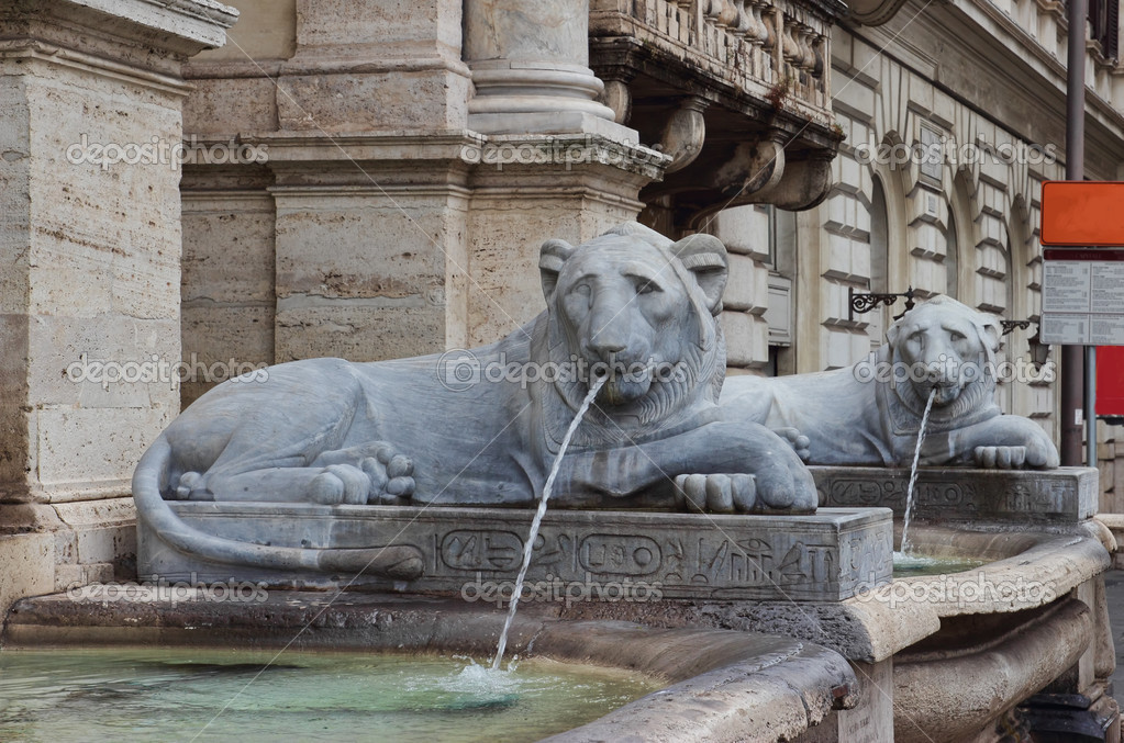 Die dell'acquaFelice Fontana in Rom — Redaktionelles Stockfoto