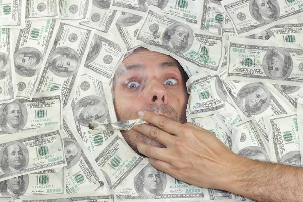 Smoking Dollars — Stock Photo, Image