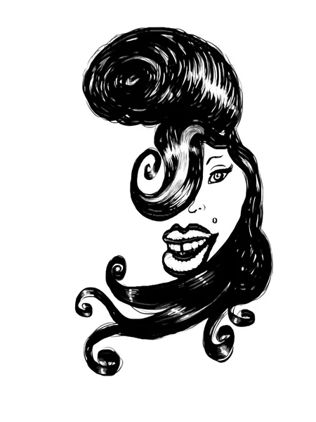 Amy Winehouse caricatura — Foto de Stock