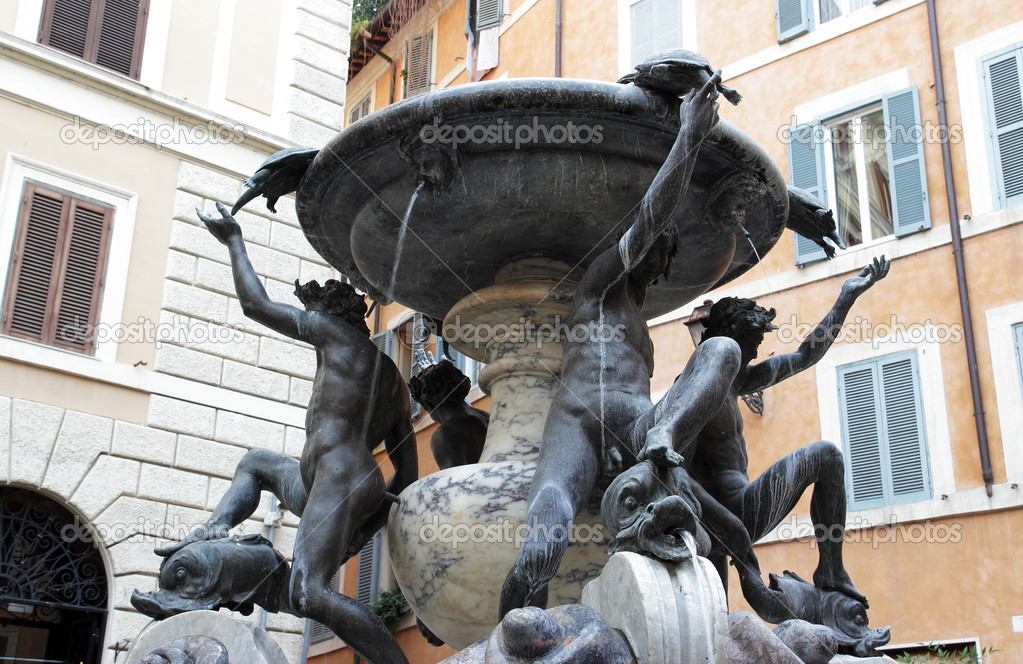 Fontana delle Tartarughe in Rome 