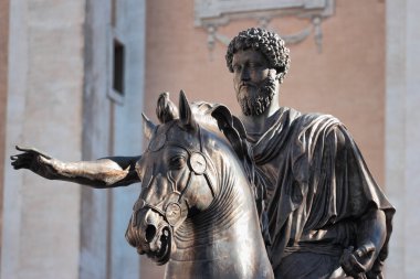 heykel marco aurelio, Roma, İtalya 