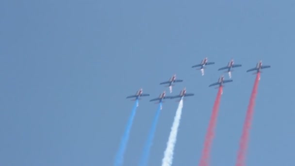 Internationale airshow — Stockvideo