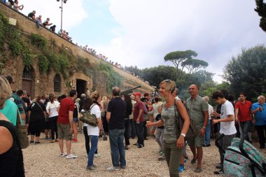 Roma'da Janiculum hill topu