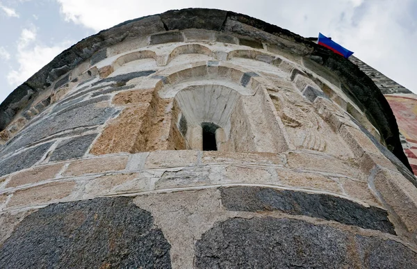 Iglesia Románica San Carlo Valle Blenio Negrentino Ticino Suiza —  Fotos de Stock