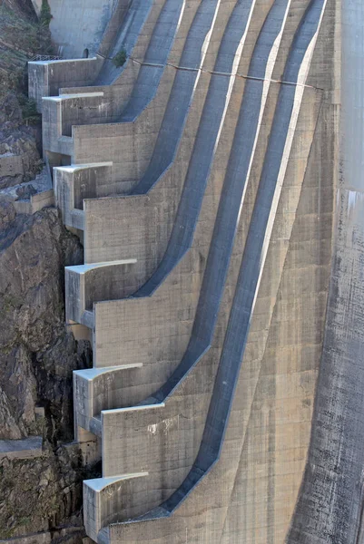 Abstracte Architectonische Patronen Zwitserland Ticino Val Verzasca Verzasca Dam — Stockfoto