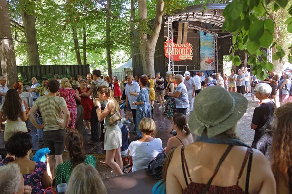 Lugano Switzerland June 2022 Summer Jamboree Lake International Festival Day — Stock Photo, Image