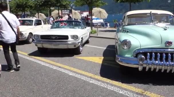 Lugano Switzerland June 2022 Summer Jamboree Lake International Festival Day — Stock Video