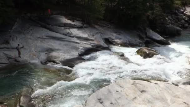 Potholes Giants Formazza Valley Piedmont Italy — 图库视频影像