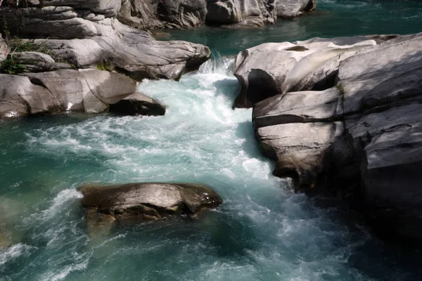 Potholes Giants Formazza Valley Piedmont Italy — стоковое фото