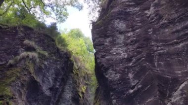Orridi of Uriezzo Alpine canyons in the Formazza Valley, Piedmont, Italy