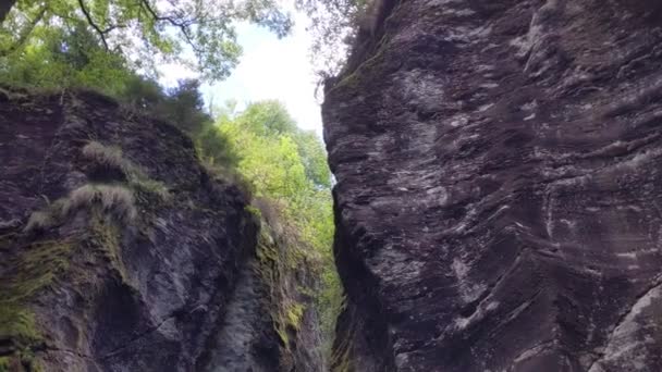 Orridi Uriezzo Alpine Canyons Formazza Valley Piedmont Italy — Stock Video