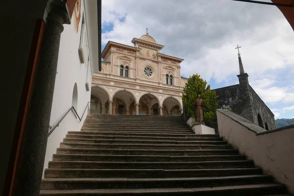 Madonna Del Sasso Pilgrimage Church Orselina Switzerland — Foto de Stock