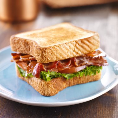 BLT bacon lettuce tomato sandwich clipart