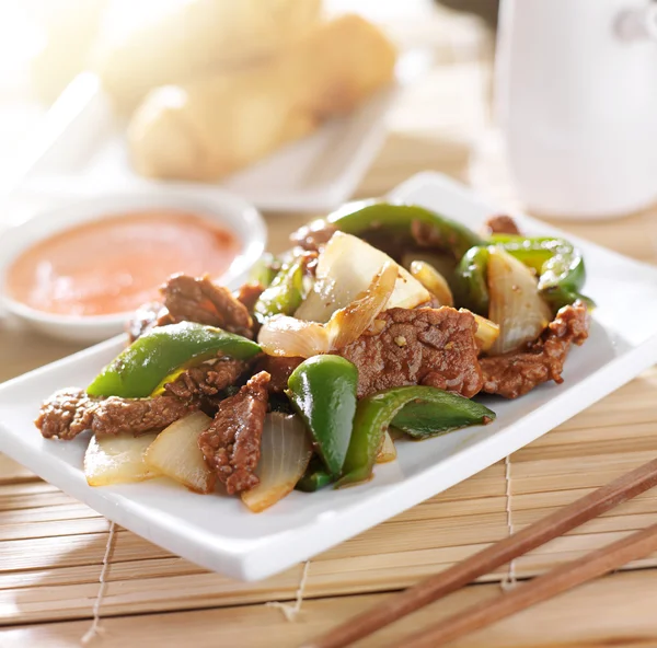 Pfefferfleisch im Restaurant — Stockfoto