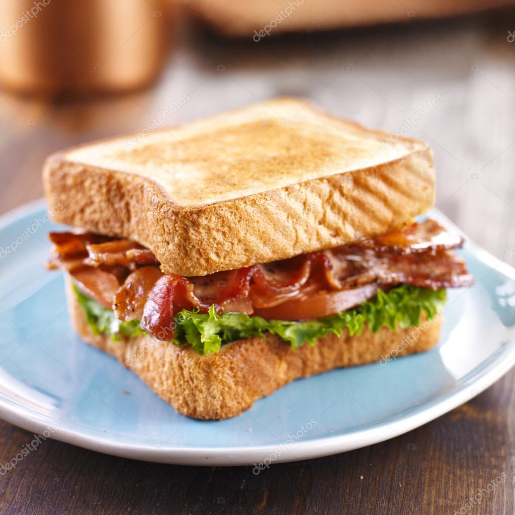 BLT bacon lettuce tomato sandwich Stock Photo by ©resnick_joshua1 30456735