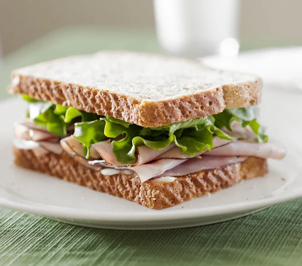 Deli meat sandwich — Stock Photo, Image