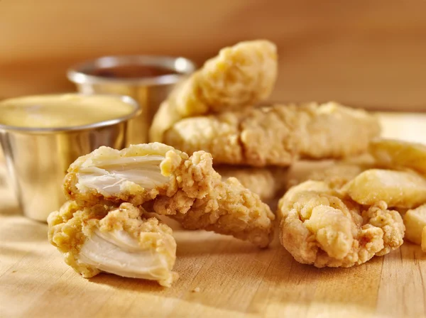 Fried chicken strips — Stock Photo, Image