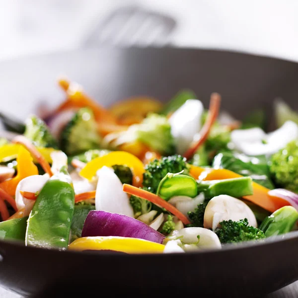 Vegetarisk wok stek — Stockfoto