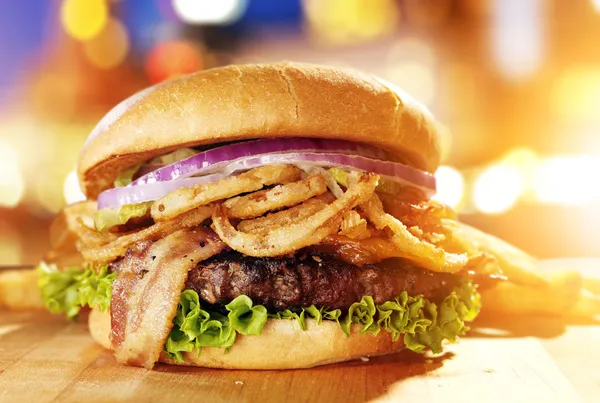 Hamburger gourmet — Foto Stock