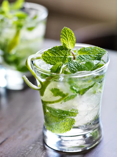 Two cold mojitos — Stock Photo, Image