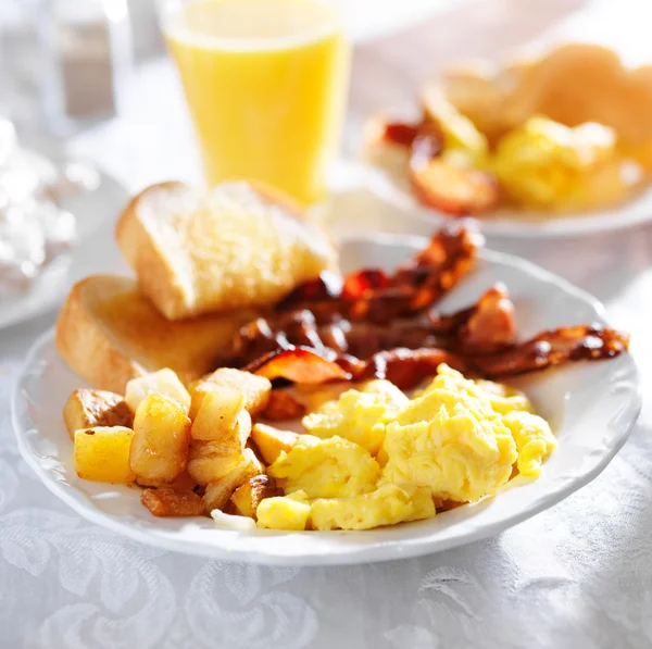 Breakfast with bacon — Stock Photo, Image