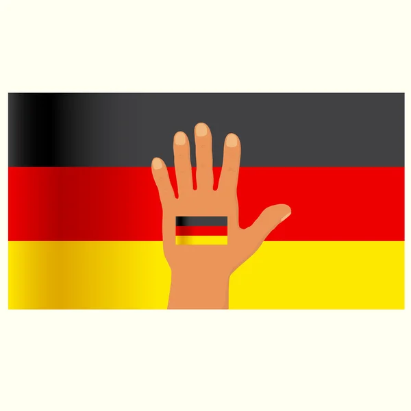 Flagi. Niemcy patriota — Wektor stockowy