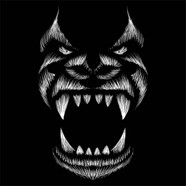 Logo Vector Mono Gorila Llamado King Kong Para Tatuajes Camisetas — Vector de stock