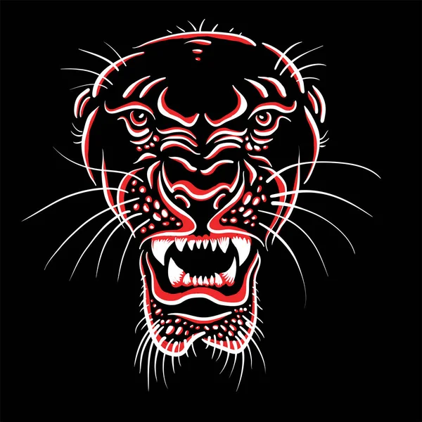 Λιοντάρι Λογότυπο Vector Για Τατουάζ Shirt Σχέδιο Εκτύπωσης Outwear Κυνηγετικό — Διανυσματικό Αρχείο