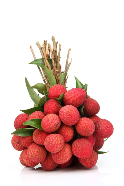 Fresco de frutos de litchi — Fotografia de Stock