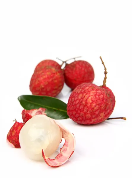 Fresh of litchi fruit isolated — Stock Photo, Image