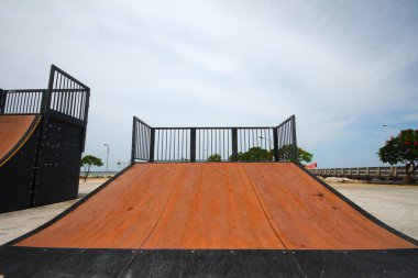 Güzel paten ve diğer spor park